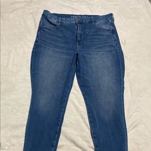 American eagle super high rise skinny jeans